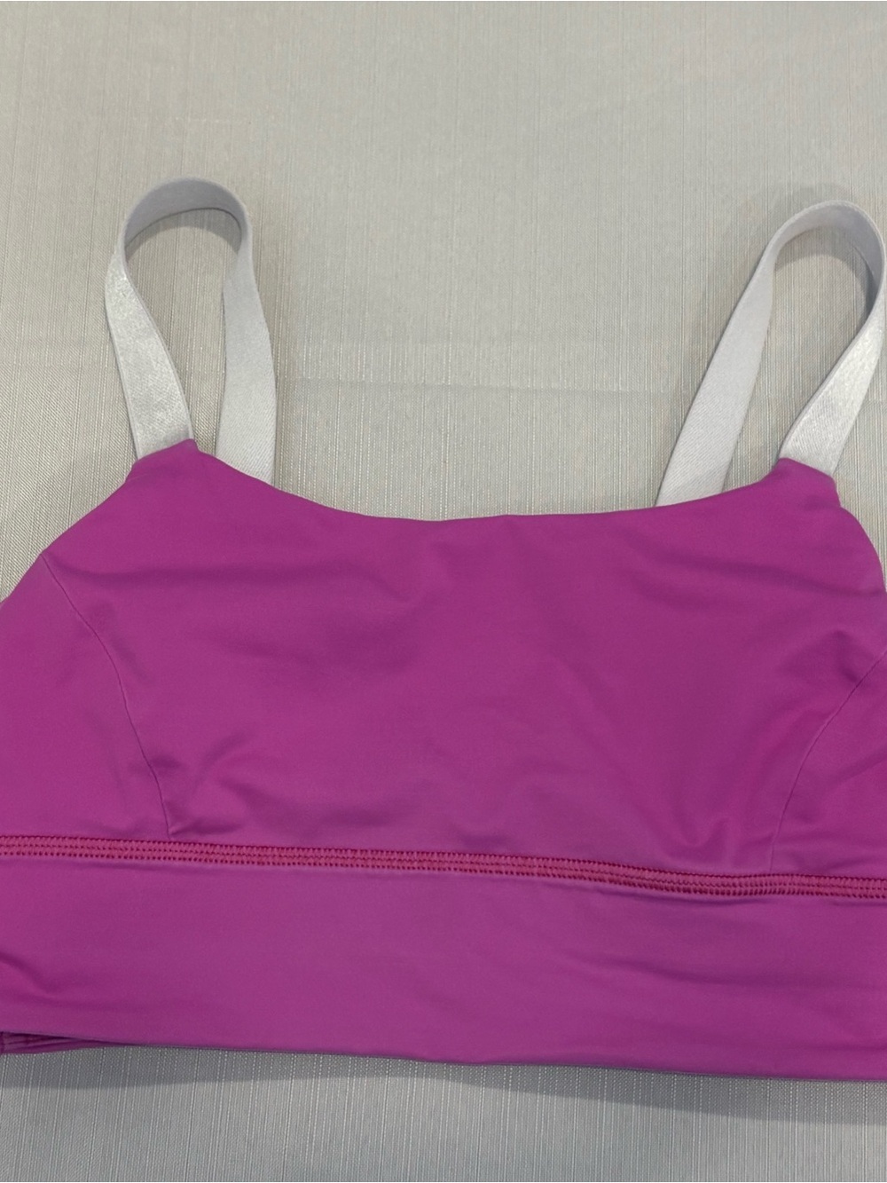 Lululemon Women's Magenta Crop Bralette with Contrast Straps #1203 - Picture 7 of 10